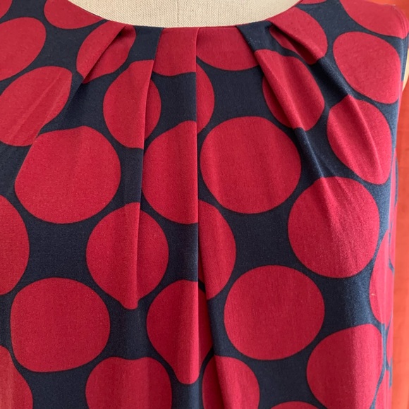 Polka Dot Sleeveless Top - and Red and Black - Picture 3 of 5